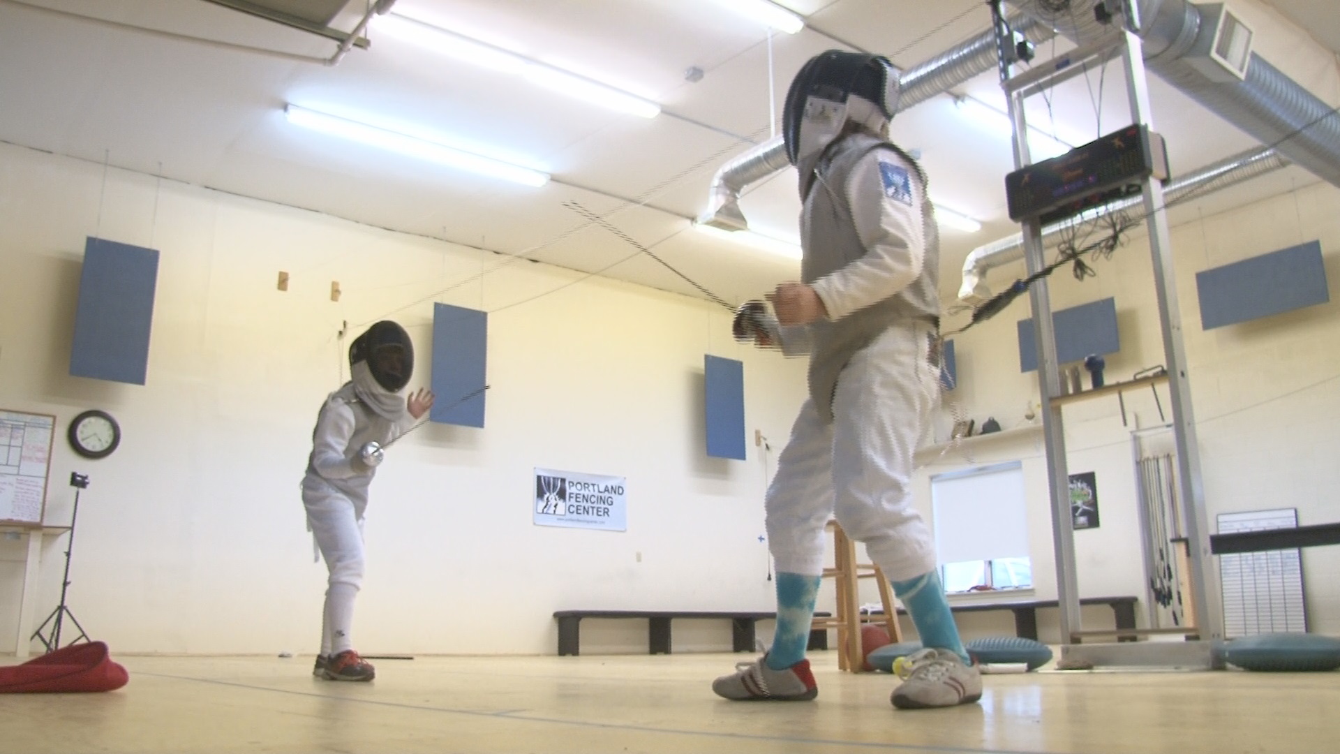 Portland Fencing Center training at a young age