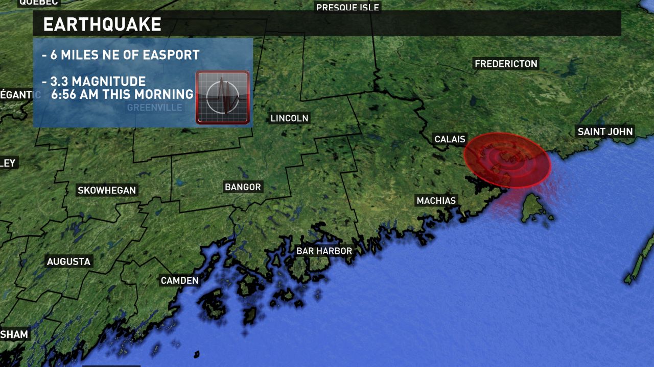 3.3 magnitude earthquake reported in Eastport