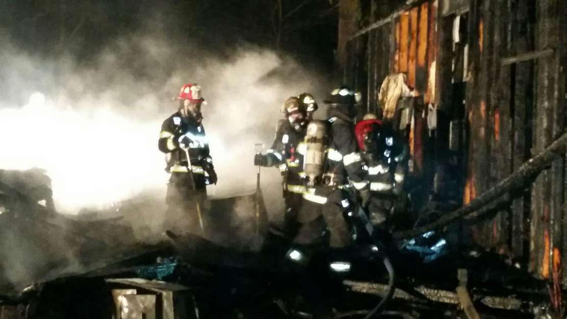 Fire destroys home in New Gloucester