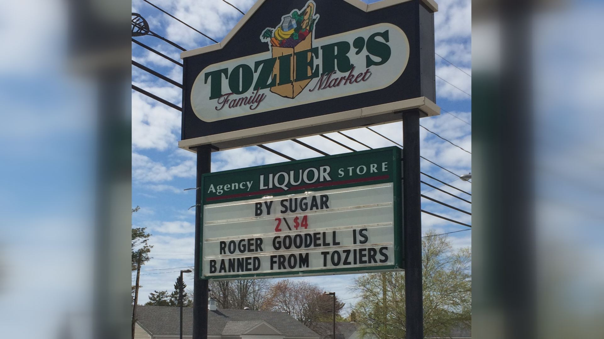 Grocery store bans Roger Goodell