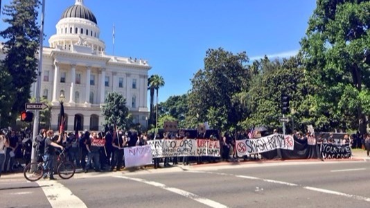 Protests Taking Place At Sacramento, Calif., Capitol Turn Violent ...