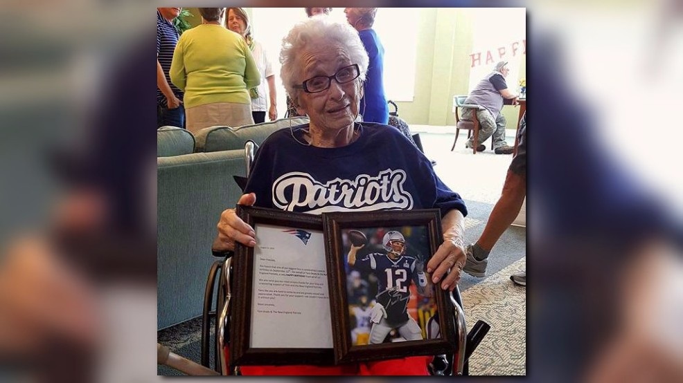 100-year-old Orland woman receives special birthday gift from Tom Brady