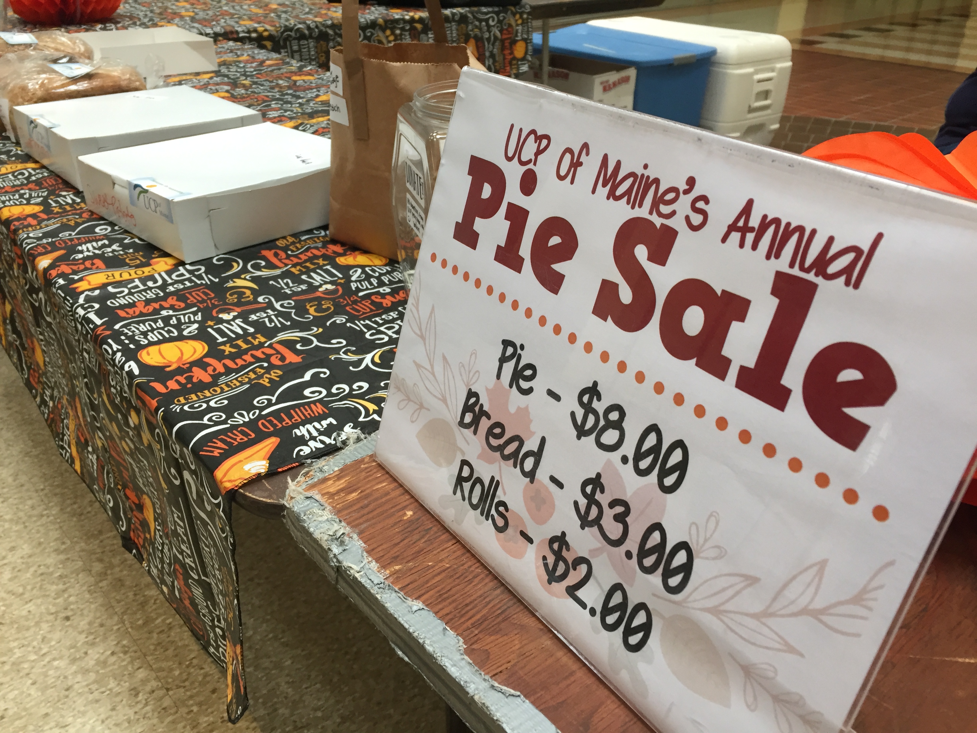 Pie Sale to benefit UCP of Maine