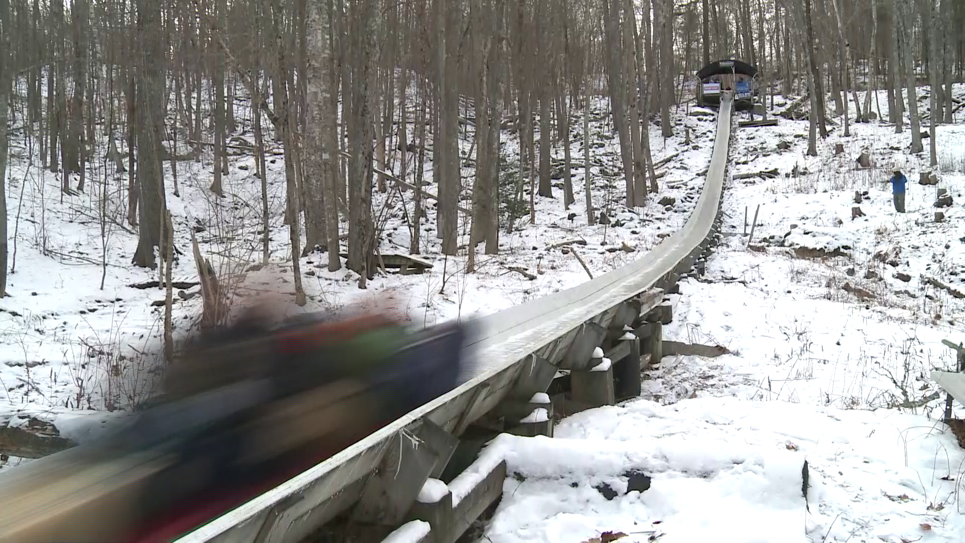 Near ideal ice conditions as Camden preps for big toboggan race weekend