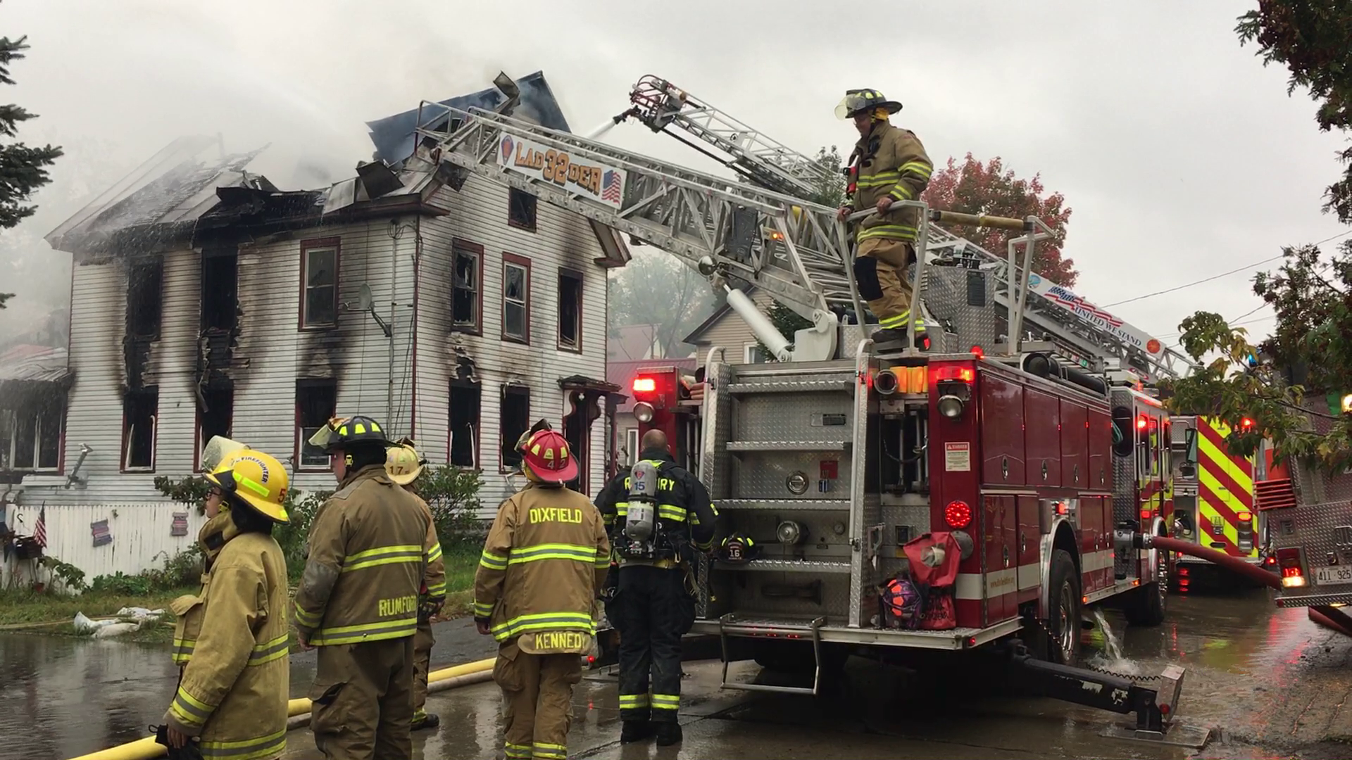 Fire destroys property in Dixfield