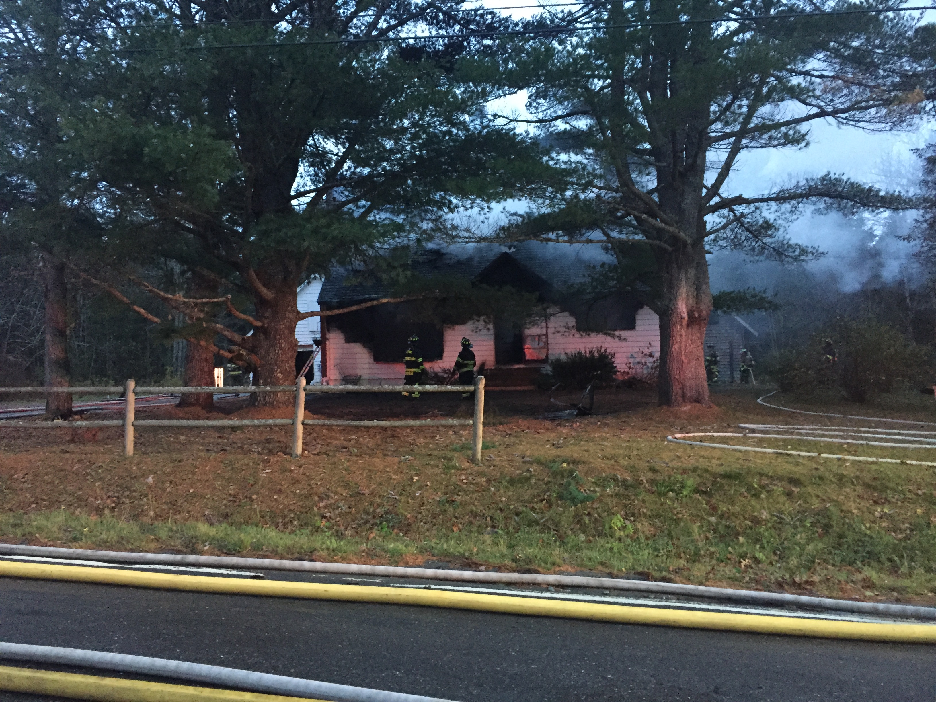 Fire breaks out shortly after power is restored in Carmel