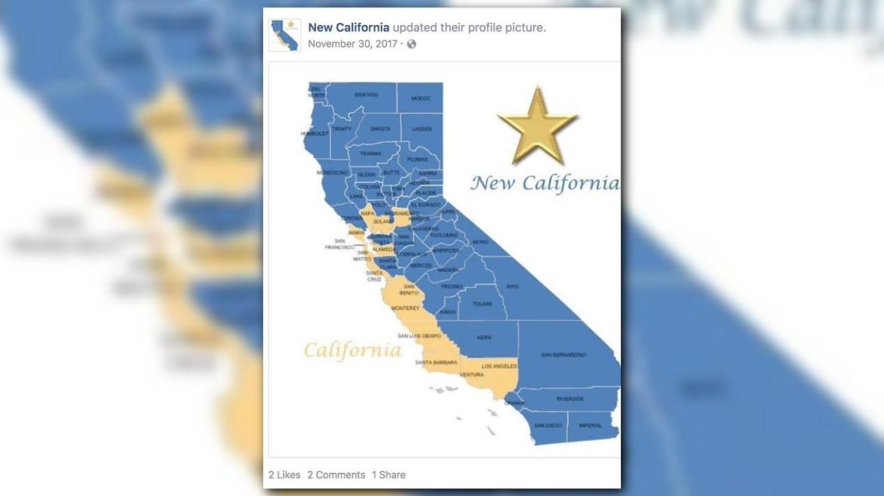 New California declares 'independence' from California in bid to